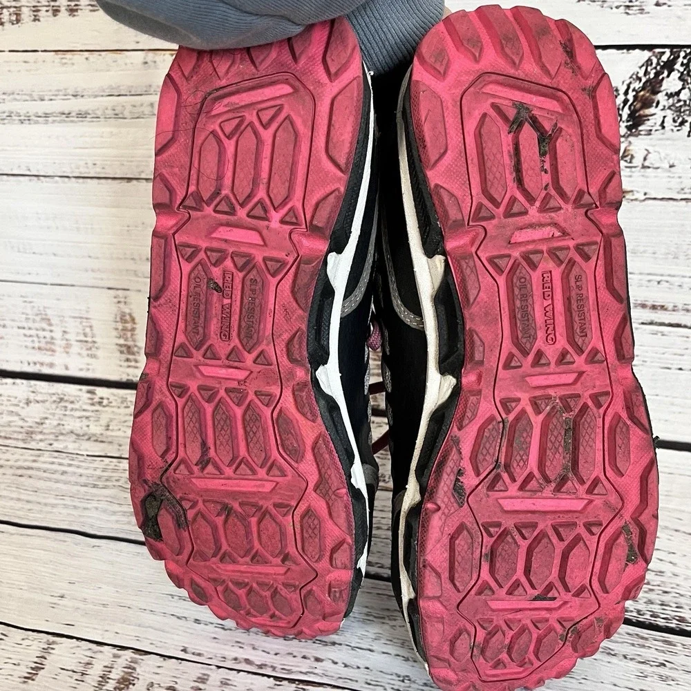 Red Wing Work & Safety Aluminum Toe Electrical Hazard Shoes Womens 7 Pink